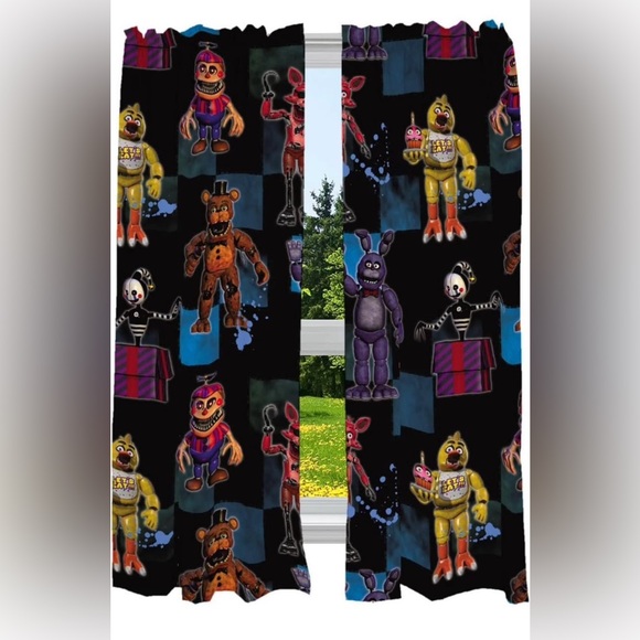 Five Nights at Freddy’s curtains (set of 2) - Picture 1 of 2